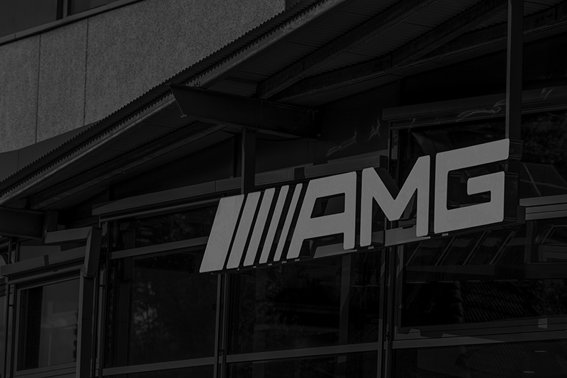 AMG Gebäudefassade als Referenz für Handel