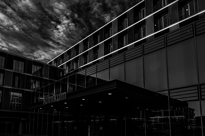 Krankenhausgebäude als Referenz für Dienstleistungen