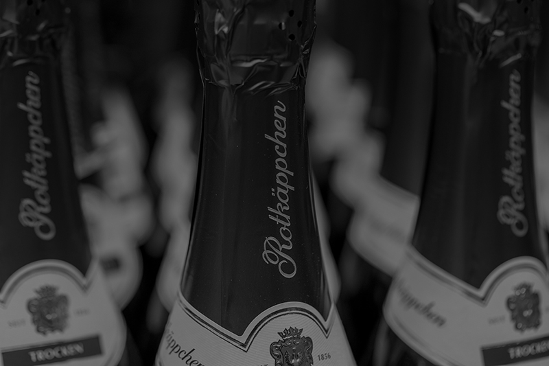 Rotkäppchen Sektflaschen als Referenz für Industrie